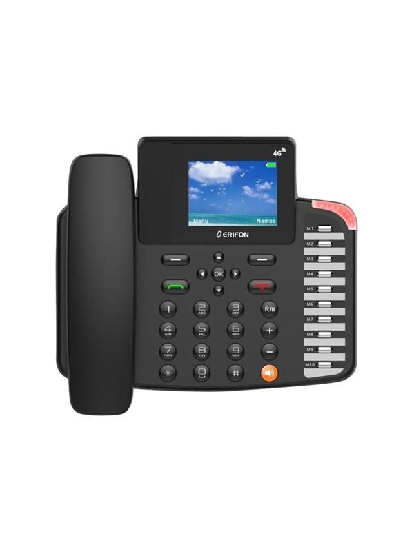 Erifon 4G Duke Desk - Fast mobiltelefon i sort