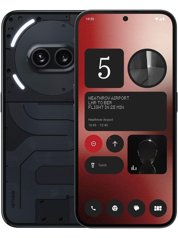 Nothing Phone (2a) 256GB 12GB - Sort Mobil med 5G