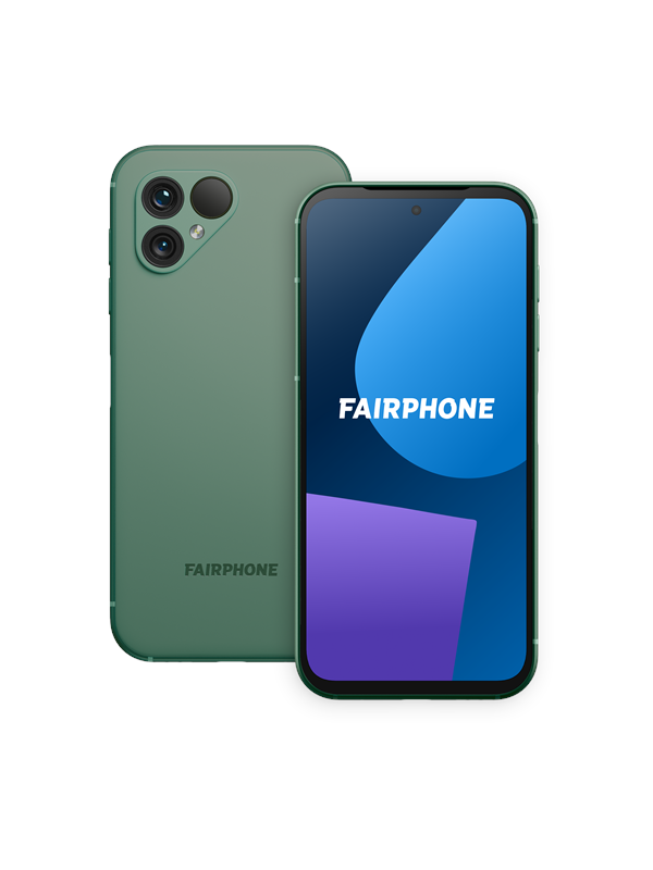 Fairphone 5 - 128GB, 6GB RAM, Mosgrøn Mobiltelefon