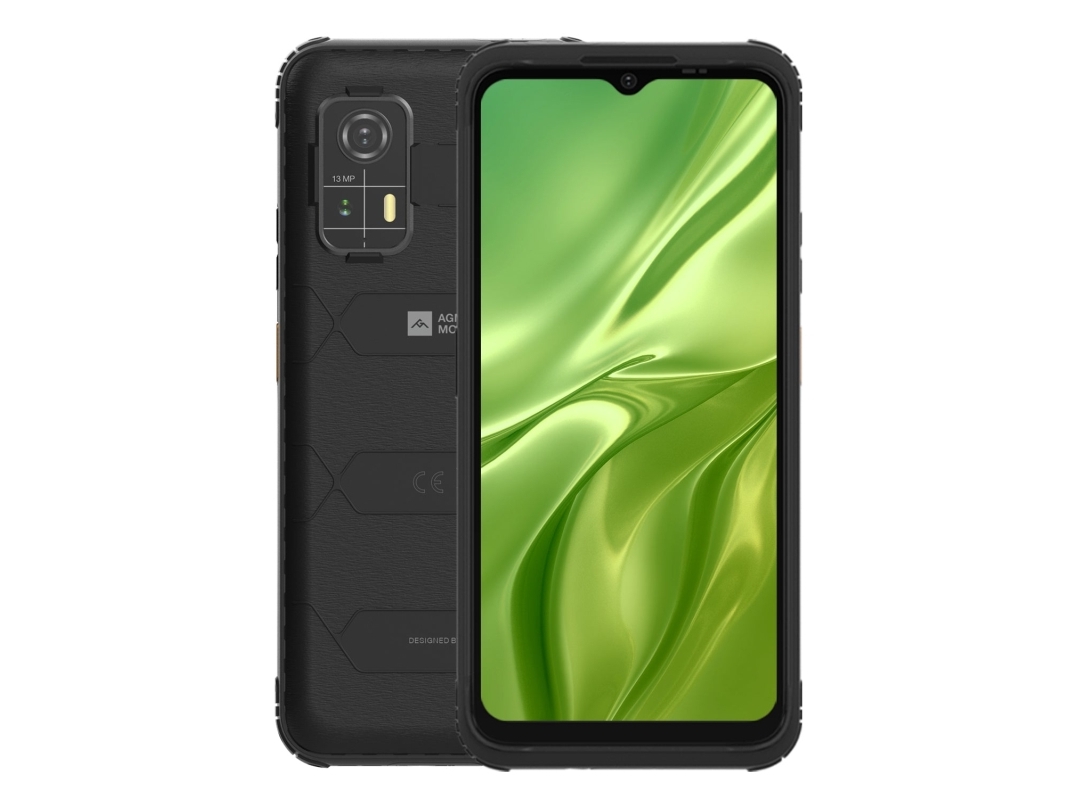 AGM H Max Mobiltelefon - 4 GB RAM, 128 GB, Android 14, Sort