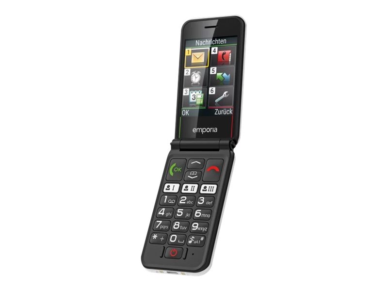 Simplicityglam   4g Funktionstelefon   Ram 48 Mb   Intern Hukommelse 128 Mb   320 X 240 Pixels   Hvid fra Emporia
