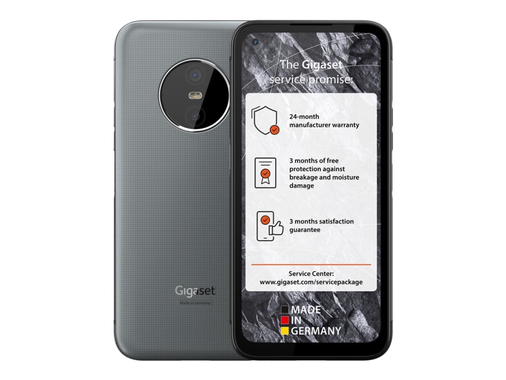 Gigaset Gx6   5g Smartphone   Dual Sim   Ram 6 Gb   Intern Hukommelse 128 Gb   Microsd Slot   Lcd Skærm   6.6"   2412 X 1080 Pixels (120 Hz)   2x Bag fra Gigaset Communications