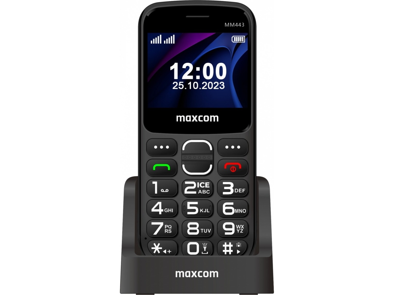 Comfort Mm443 4g 5.87 Cm (2.31&quot ) 110 G Black Feature Phone fra Maxcom