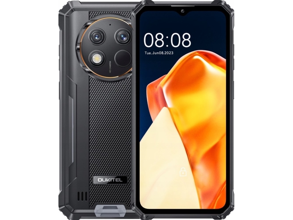 G1 6 256gb Sort Orange Smartphone (g1 Oe Ol) fra Oukitel