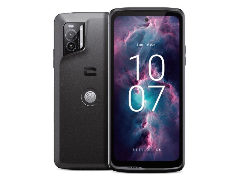 Stellar X5, 16,5 Cm (6.49"), 8 Gb, 128 Gb, 50 Mp, Android 13, Sort fra Crosscall