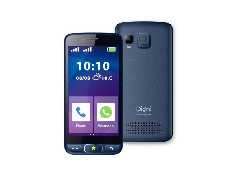 Digni Smart 12.7 Cm (5&quot ) Dual Sim Android 12 Go Edition 4g Usb Type C 16 Gb 2500 Mah Blue fra Estar