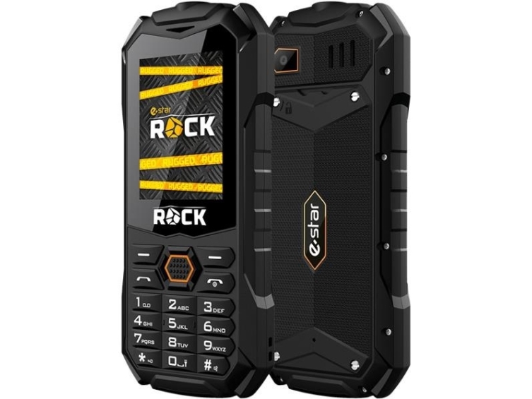 Rock, Menu, Dual Sim, 6,1 Cm (2.4"), 0,08 Mp, 1800 Mah, Sort fra Estar