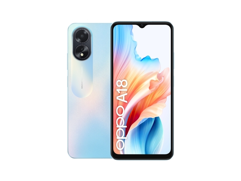 A17 , 16,7 Cm (6.56"), 4 Gb, 64 Gb, 50 Mp, Android 12, Sort fra Oppo