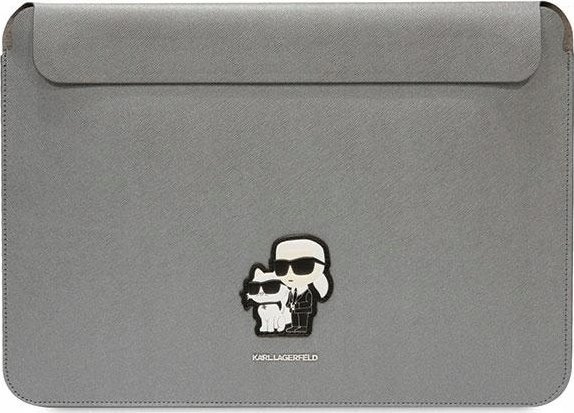 ærme Klcs14sakcpmg 14" Sølv Sølv Saffiano Karl&amp Choupette fra Karl Lagerfeld