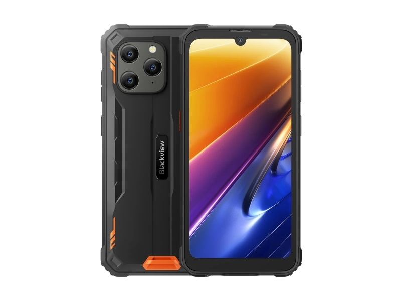 Bv5300 Plus, 15,5 Cm (6.1"), 8 Gb, 128 Gb, 13 Mp, Android 13, Sort, Orange fra Blackview