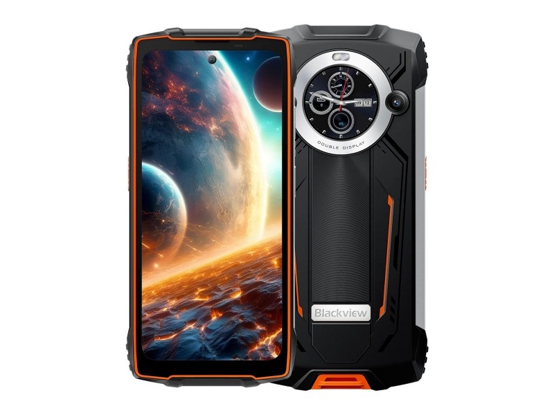 Bv8200 12 256gb Sort Og Orange Smartphone (bv8200 Oe Chout Bv) fra Blackview
