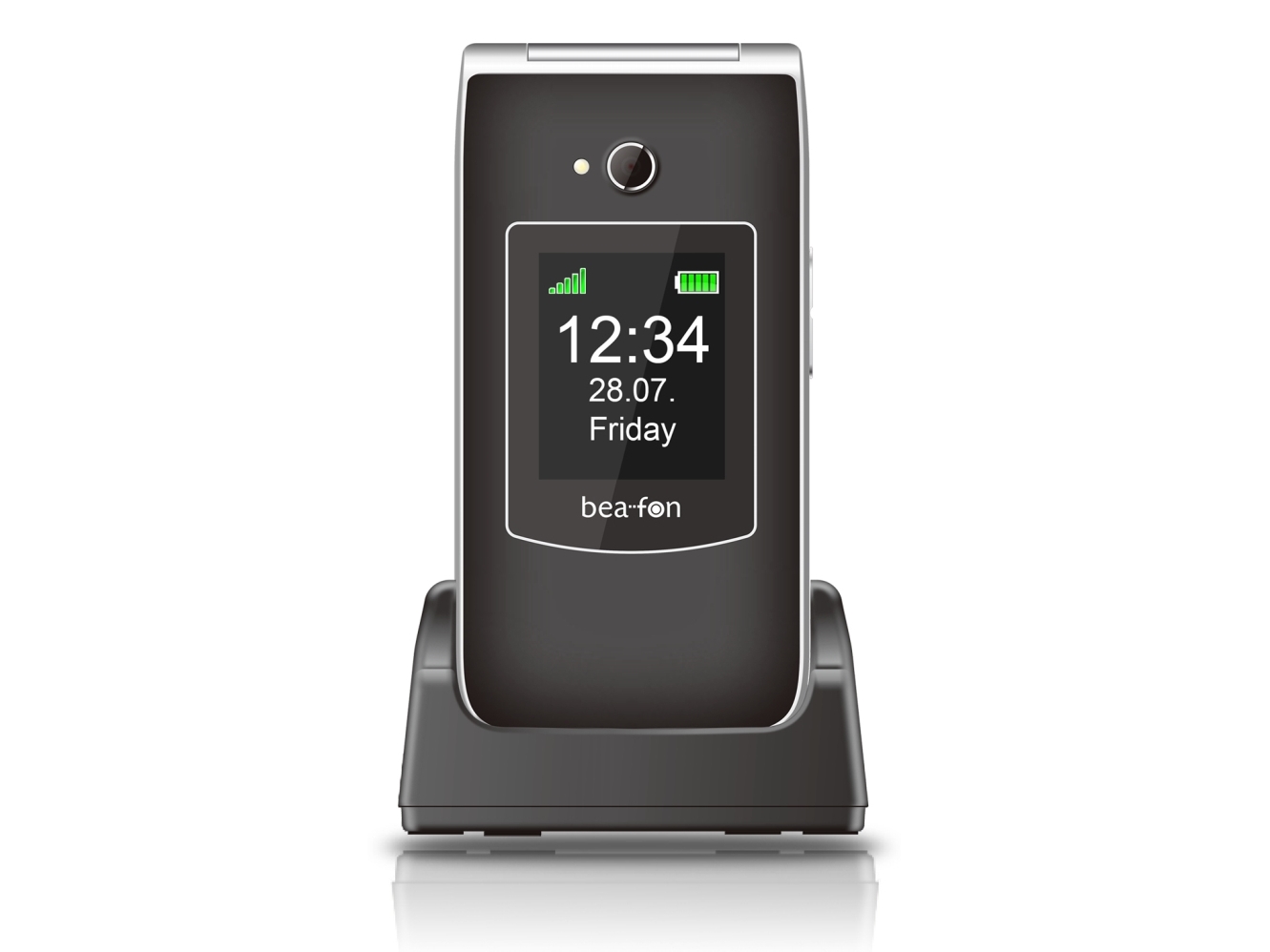 Beafon Sl645 Lte, Klaptelefon Med Store Knapper, Sort (sl645lte_eu002b) fra Bea-fon Mobile
